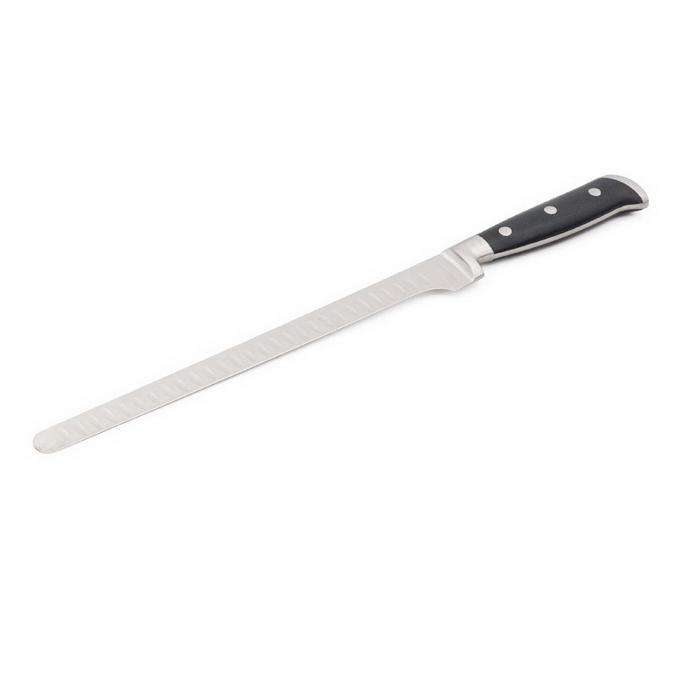 Laguiole – Black Salmon/Roast Beef Knife with Granton Edge (hollow edge) Blade