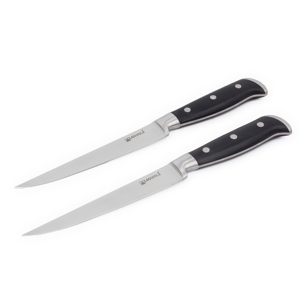Laguiole – Set of 2 Black Steak Knives