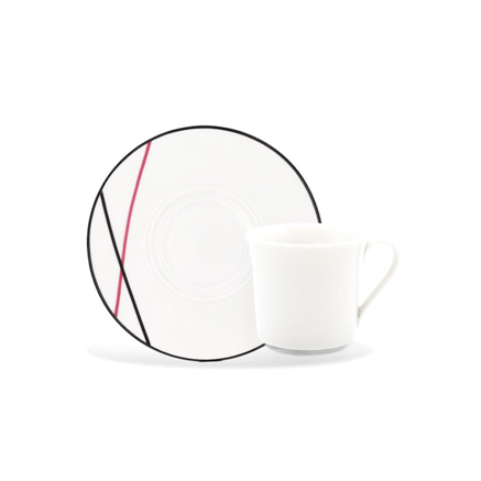 FAUCHON - 6 Tea sets (Cup and plates) Bistrot