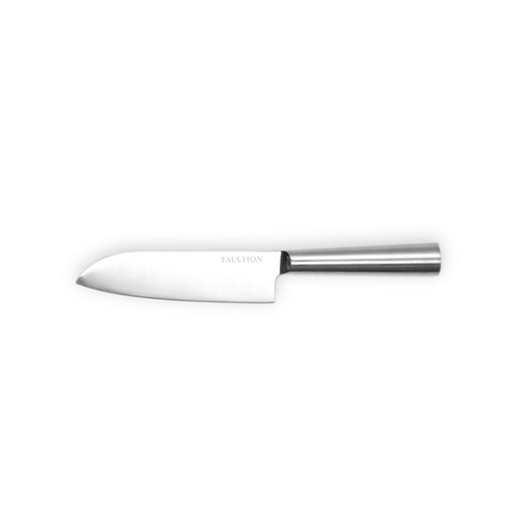 Fauchon – 29.5 cm Santoku knife, Mirror finish, with protective sheath