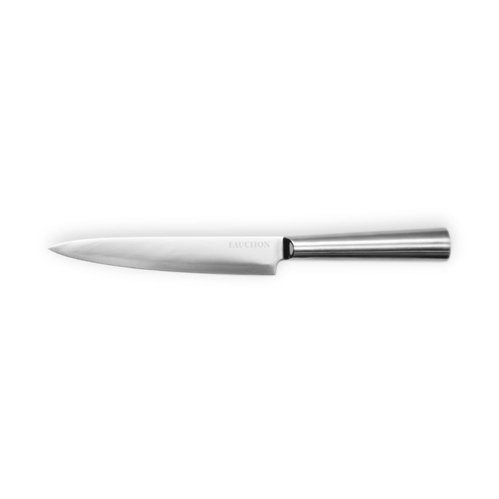 Fauchon – 32.5 cm slicing knife, lonh Handle, Mirror finish, with protective sheath