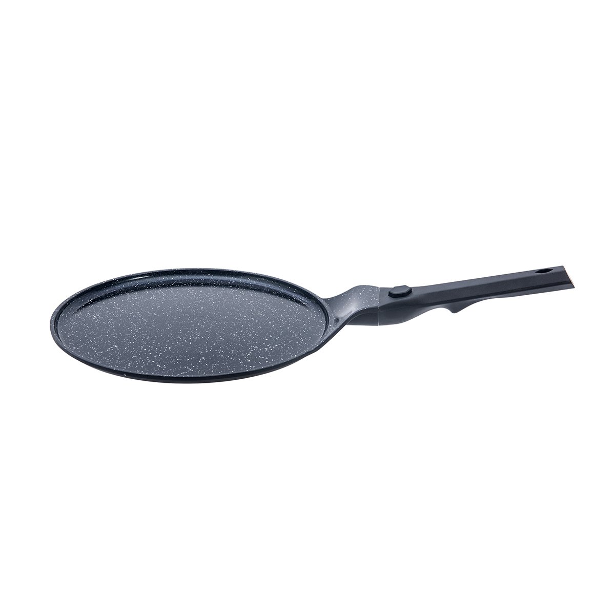 Laguiole Alizée Crêpe Pan 28cm, Black, Removable Handle, Ceramic Non-Stick, Induction Compatible