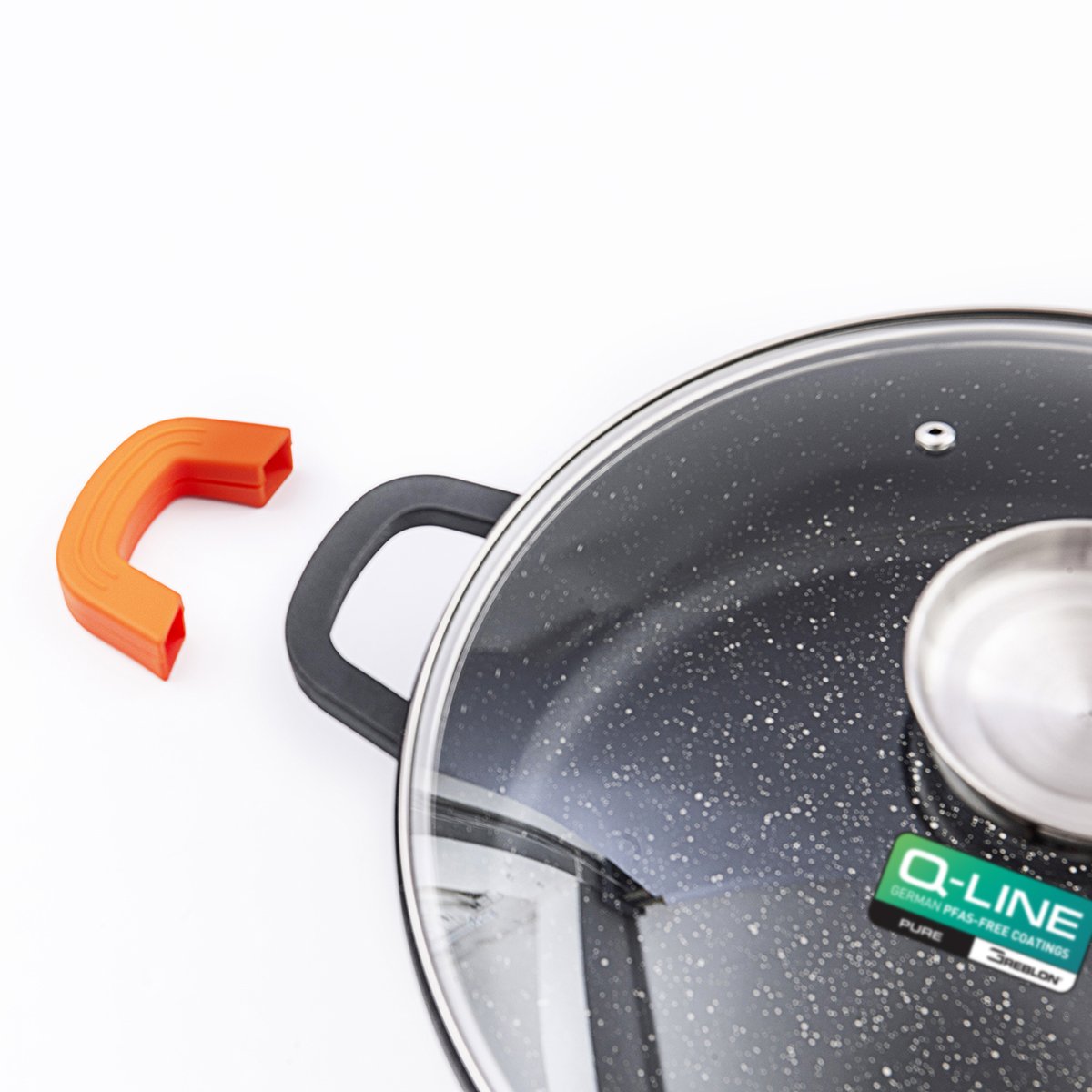 Laguiole – Stockpot 28 cm (6.7 L) Black, Greblon® CK2 ceramic non-stick coating, induction compatible 6 MAISON DU LYS