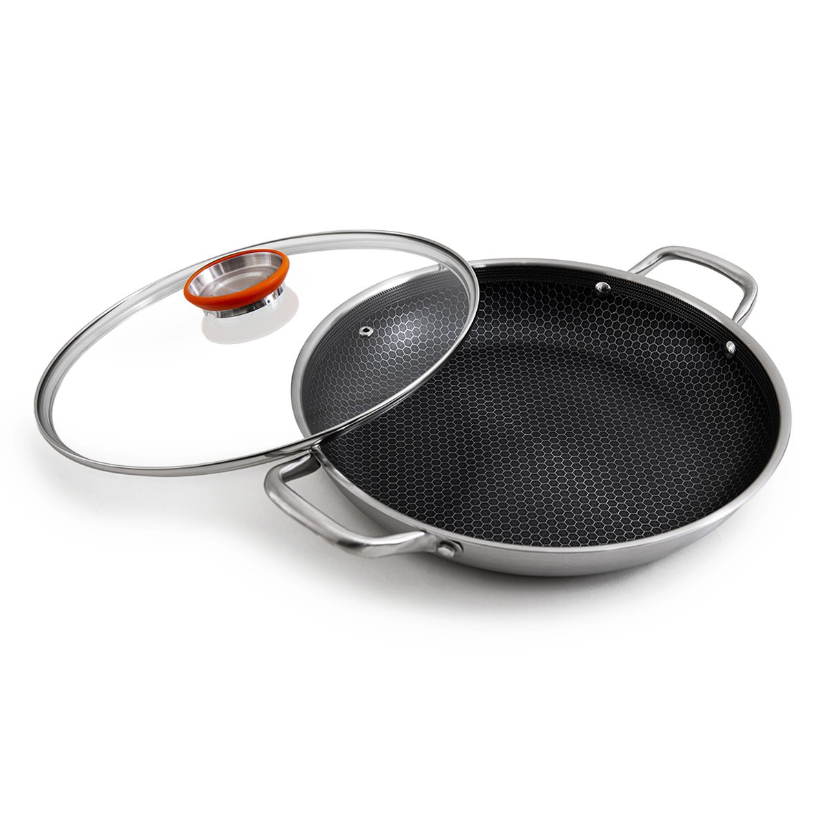 Paella Pan 32×5.5 cm + Lid