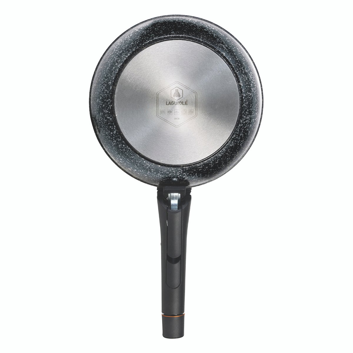 Laguiole – “Réactif” CHARBON 7-piece set sauce pans, frying pan, sauté pans Universal removable handle 4 MAISON DU LYS