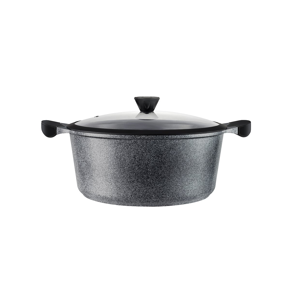 Laguiole – “Réactif” CHARBON 8-piece set stock pot, frying pans, sauté pan Universal removable handle 4 MAISON DU LYS