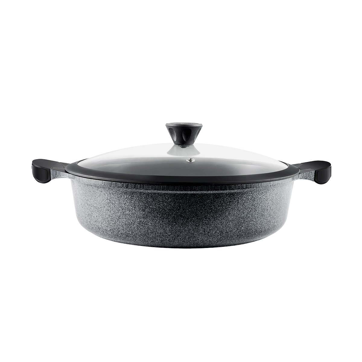 Laguiole – “Réactif” CHARBON 8-piece set stock pot, frying pans, sauté pan Universal removable handle 5 MAISON DU LYS