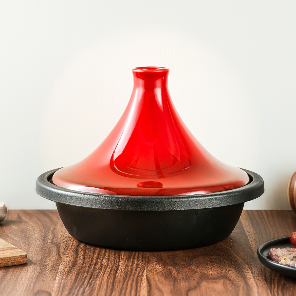 Laguiole – Red cast iron tajine 27 cm (2.0 L) 3 MAISON DU LYS