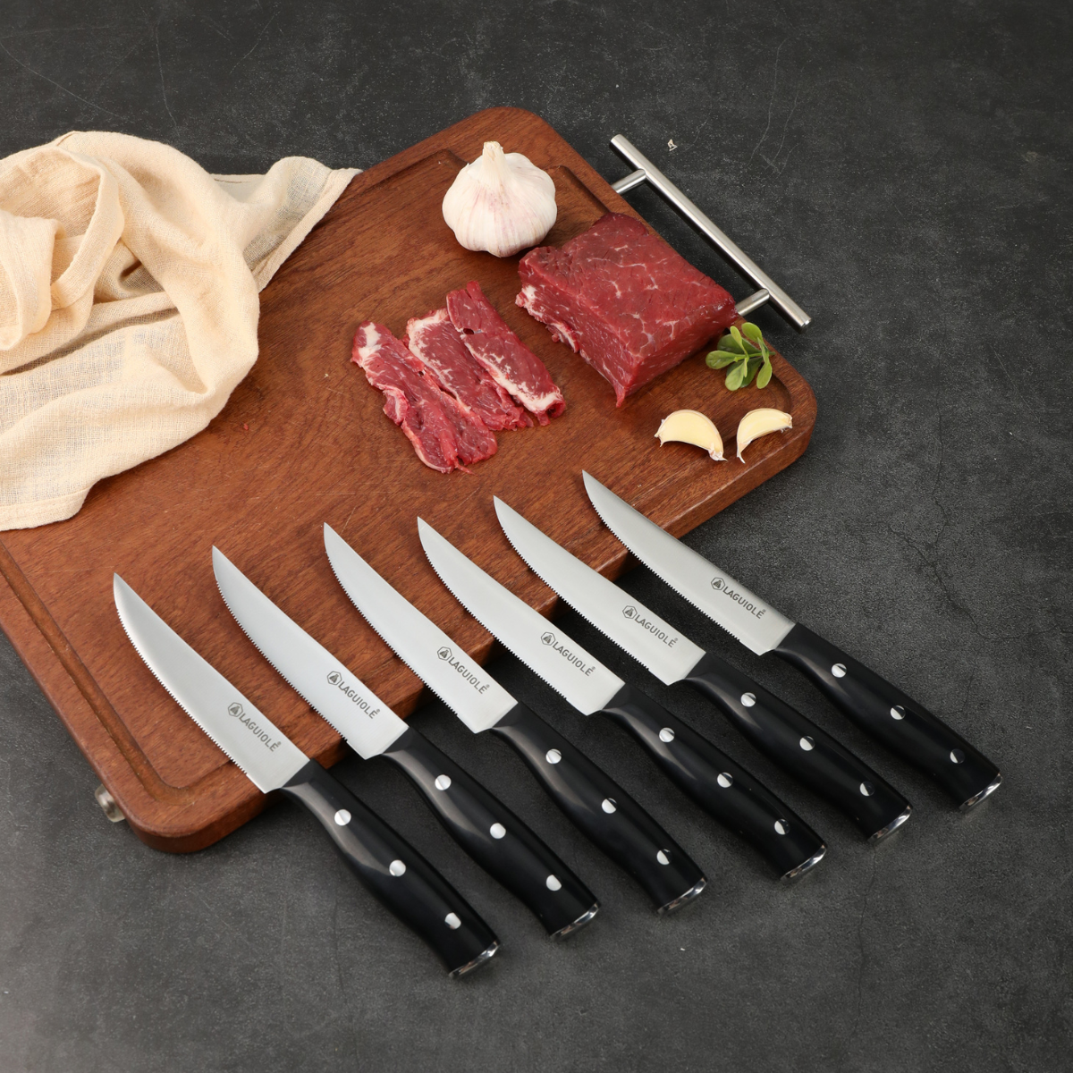 Laguiole - Set of 6 steak Knives 'Gleam' 3 MAISON DU LYS