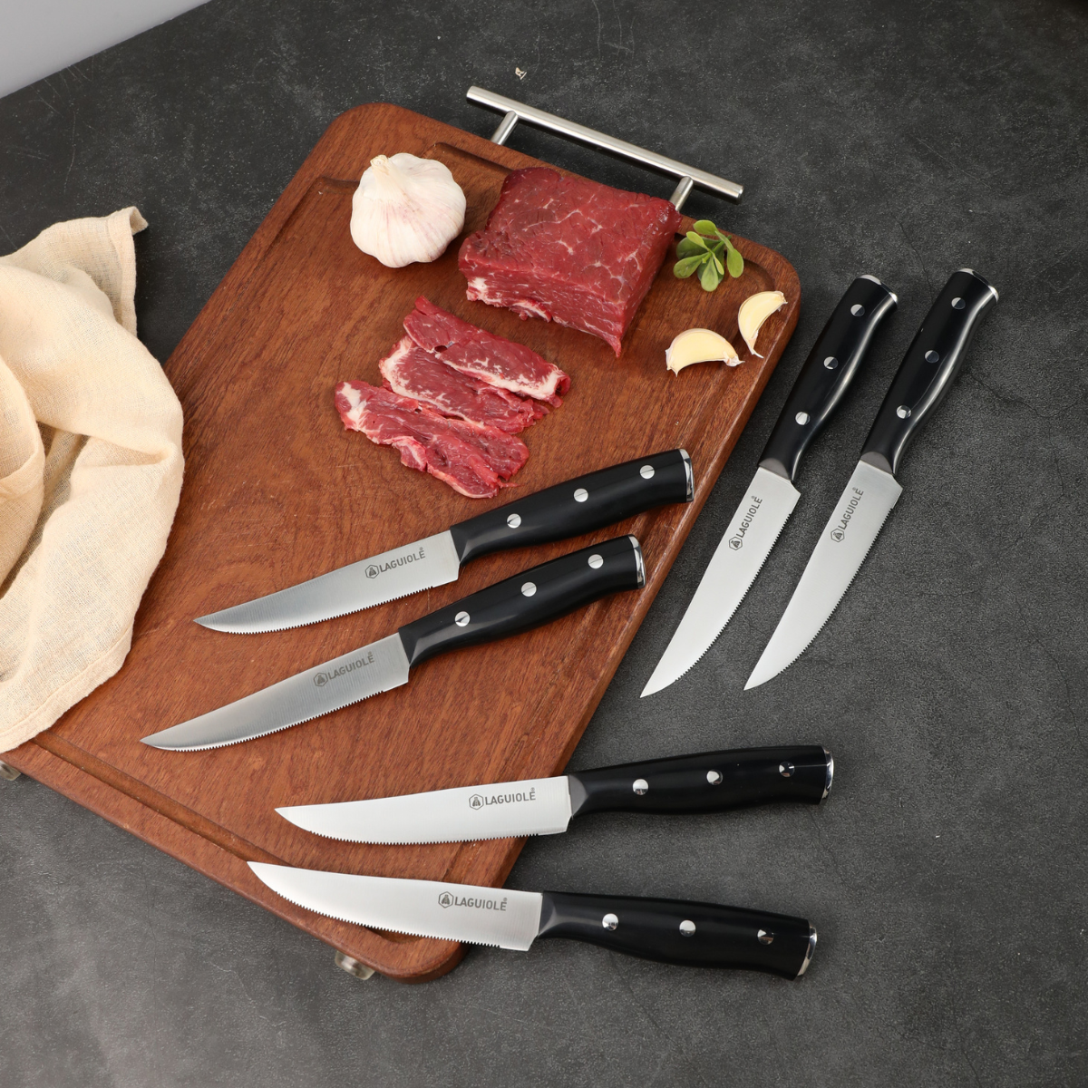 Laguiole - Set of 6 steak Knives 'Gleam' 2 MAISON DU LYS