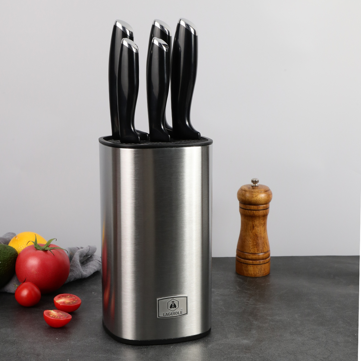 Laguiole - Knife block of 5 knives 'Lumin' 4 MAISON DU LYS