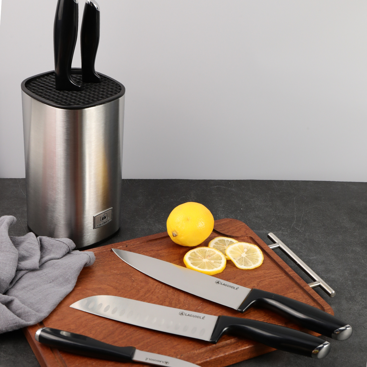 Laguiole - Knife block of 5 knives 'Lumin' 2 MAISON DU LYS