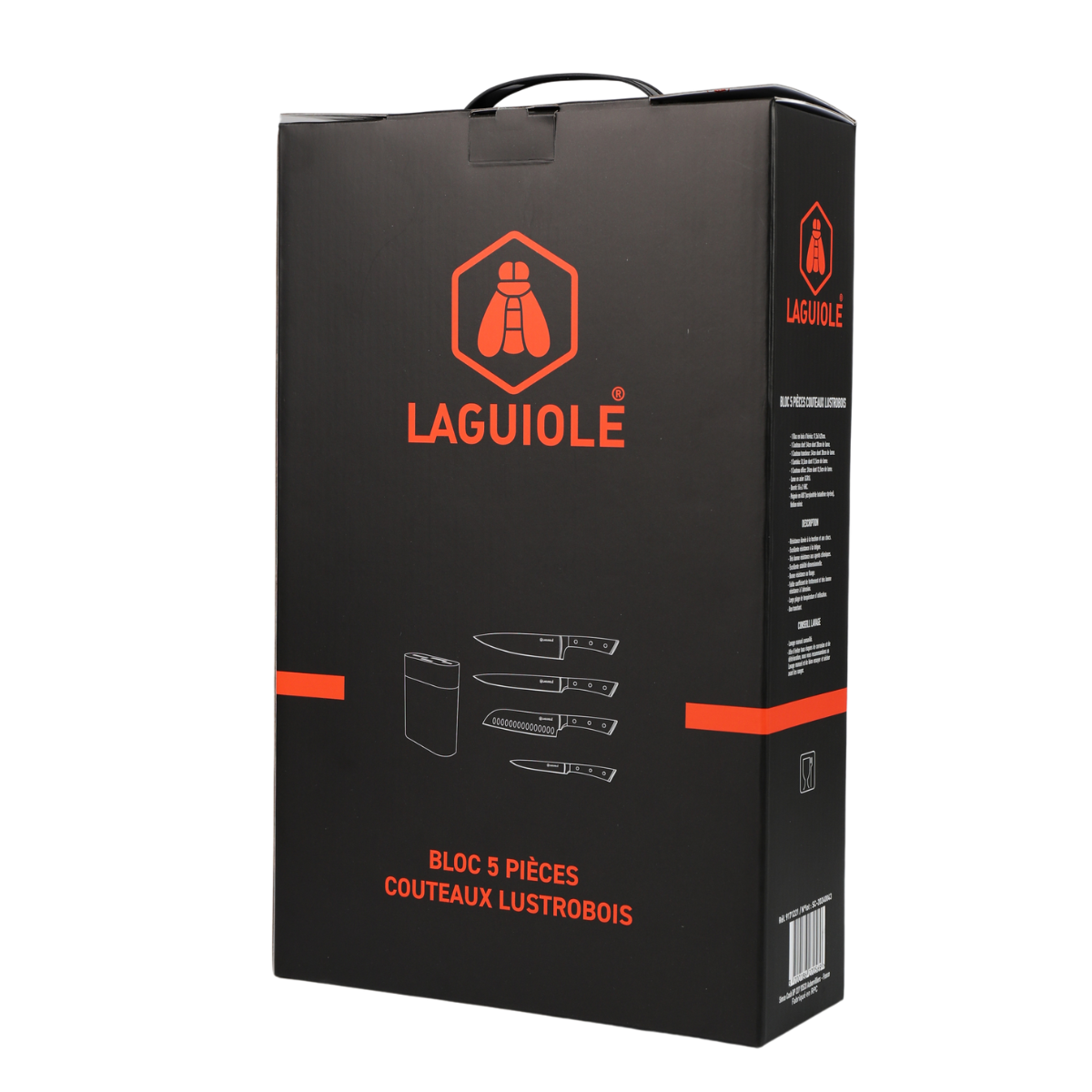 Laguiole - Knife block 4 knives 'LustroBois' 2 MAISON DU LYS