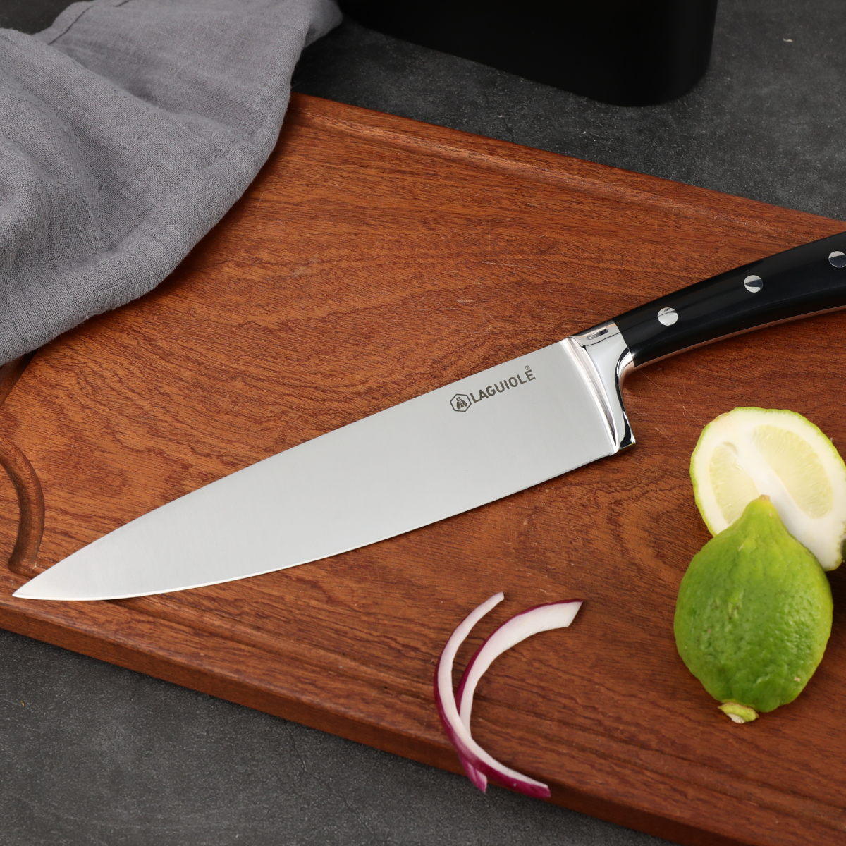 Laguiole - Knife block 4 knives 'LustroBois' 4 MAISON DU LYS