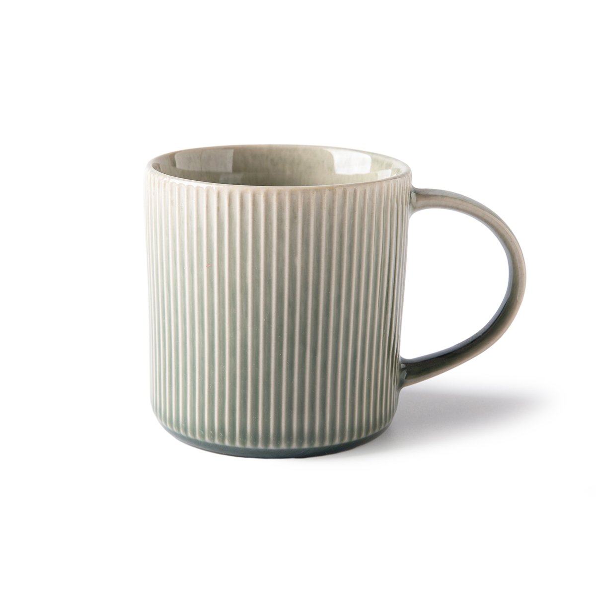 Laguiole – 2 Mugs stoneware D8.8xH9cm JADE, reactive glaze
