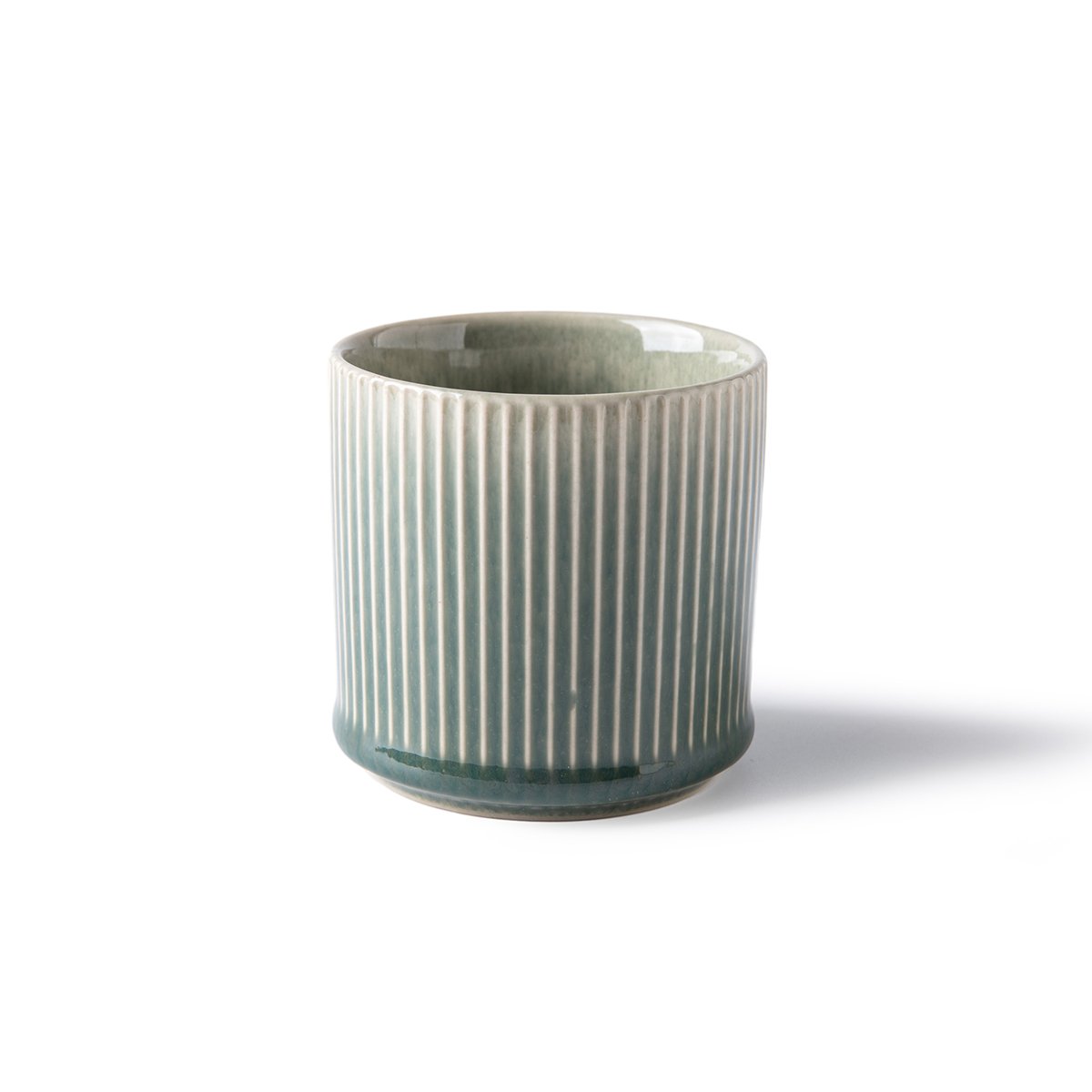 Laguiole – 4 Cups D7.2xH7.5cm stoneware JADE reactive glaze