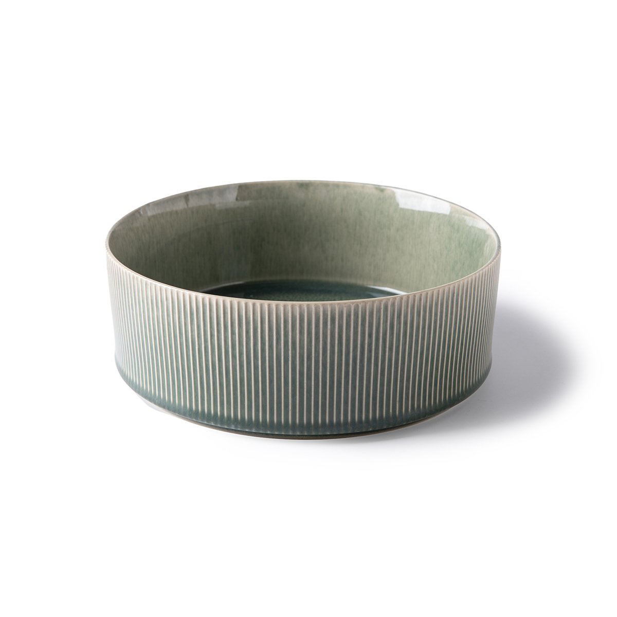 Laguiole - Salade Bown D21.5xH7.5cm in stoneware JADE reactive glaze 35 Laguiole - Salade Bown D21.5xH7.5cm in stoneware JADE reactive glaze