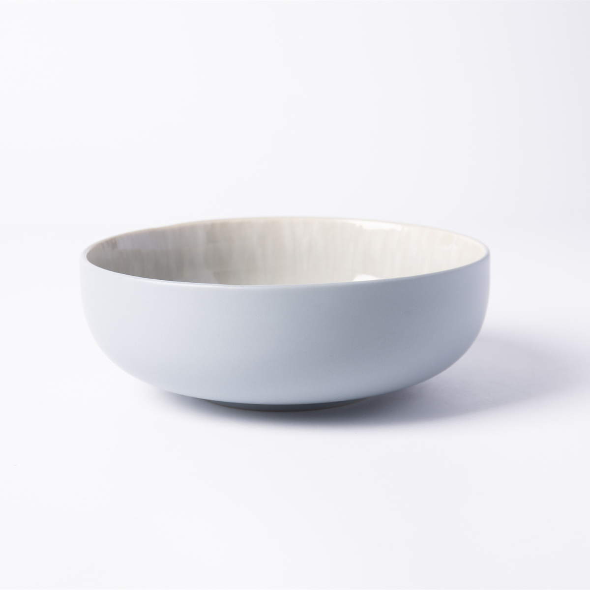 Laguiole – 6 bowls set in stoneware with reactive glaze, Iris Blue